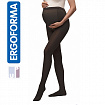 Колготки компрессионные Ergoforma UP для беременных 1 класса компрессии с закрытым носком, черные EU 113