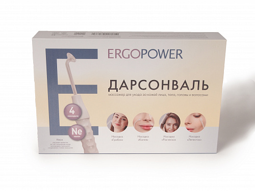 Дарсонваль для ухода за кожей лица,тела, головы и волосами (4 в 1) ErgoPower ER-804 _2