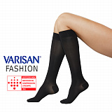 Детальное изображение Гольфы компрессионные Varisan Fashion 1 класса компрессии с закрытым носком, нормальные, черные V-F23N1 