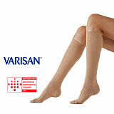 Детальное изображение Гольфы компрессионные Varisan 1 класс компрессии с закрытым носком, бежевые VM-7С101 