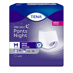Подгузники-трусы ночные TENA Pants Night Super, 10 шт._1