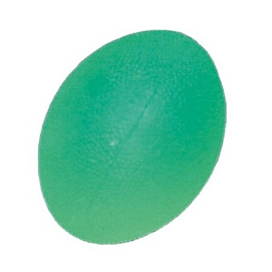 Мяч для тренировки кисти яйцевидной формы полужесткий зеленый Ортосила L 0300М_1