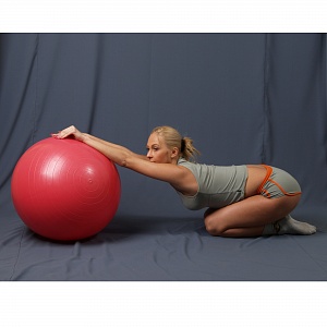Мяч гимнастический (Фитбол) красный с ABS Ортосила L 0765 b, диаметр 65 см_1