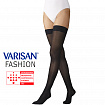 Чулки компрессионные Varisan Fashion 1 класса  компрессии с закрытым носком, короткие, черные  V-F23E9