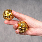 Аппликатор акупунктурный в виде шара золотой (с магнитом и шипами) Fosta F 0116_3