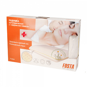 Подушка ортопедическая с эффектом памяти с ароматом натуральной ромашки Fosta (60*40*12) F 8040_4