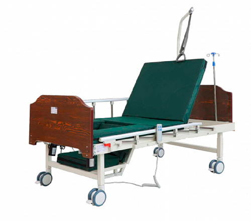 Кровать медицинская функциональная с электрическим приводом тёмно-коричневая Ergoforce E-1030_6