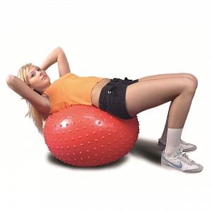 Мяч гимнастический (игольчатая поверхность) красный Ортосила L 0565 b, диаметр 65 см  _2