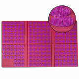Детальное изображение Акупунктурный аппликатор (коврик 6-ти секционный) фиолетовый Fosta F 0120 