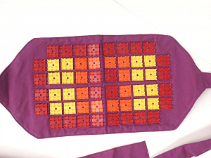 Аппликатор Кузнецова (пояс массажный) фиолетовый с разноцветными иголками F 0101_2