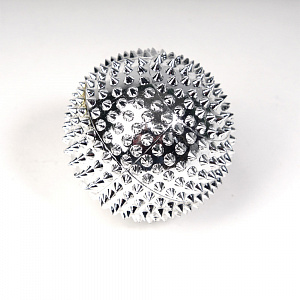 Аппликатор акупунктурный в виде шара серебряный (с магнитом и шипами) Fosta F 0116_1