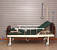 Кровать медицинская функциональная с электрическим приводом тёмно-коричневая Ergoforce E-1030_4