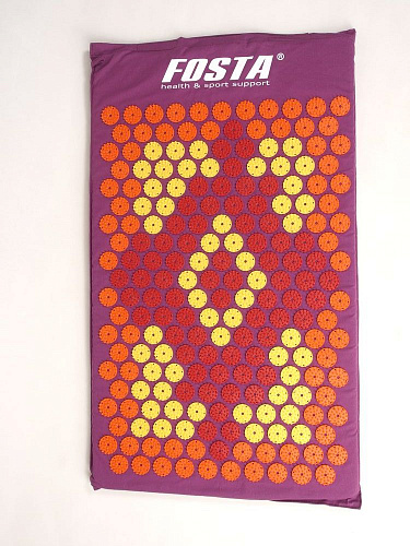 Аппликатор Кузнецова (коврик+валик) фиолетовый с разноцветными иголками F 0107 _2